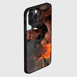 Чехол для iPhone 12 Pro Max Базука в руках Арнольда Шварценеггера, цвет: 3D-черный — фото 2