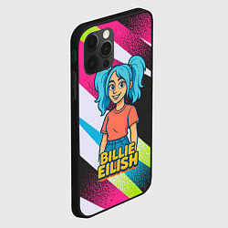Чехол для iPhone 12 Pro Max Билли Айлиш в стиле мультфильма, цвет: 3D-черный — фото 2