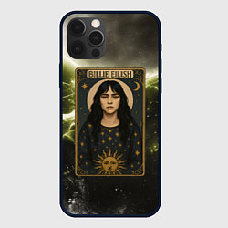 Чехол для iPhone 12 Pro Max Карта с Билли Айлиш, цвет: 3D-черный
