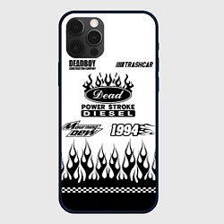 Чехол для iPhone 12 Pro Max Dead white - Bones, цвет: 3D-черный