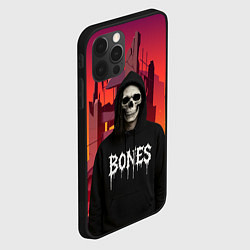 Чехол для iPhone 12 Pro Max Bones скелет, цвет: 3D-черный — фото 2