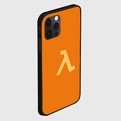 Чехол для iPhone 12 Pro Max Half-Life orange, цвет: 3D-черный — фото 2