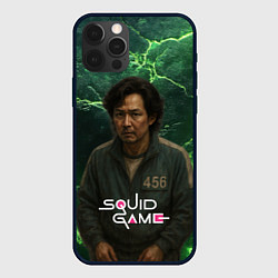 Чехол для iPhone 12 Pro Max Игра в кальмара игрок 456, цвет: 3D-черный