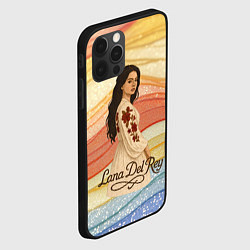 Чехол для iPhone 12 Pro Max Lana Del Rey в платье с цветами, цвет: 3D-черный — фото 2