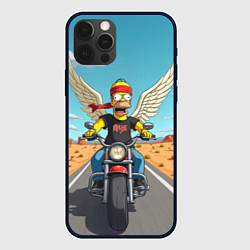 Чехол для iPhone 12 Pro Max Летящий в даль Гомер - Ария, цвет: 3D-черный
