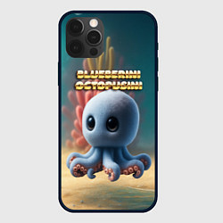 Чехол для iPhone 12 Pro Max Blueberini Octopusini мем, цвет: 3D-черный