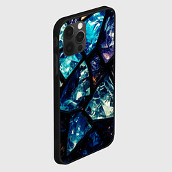 Чехол для iPhone 12 Pro Max Текстура драгоценных камней, цвет: 3D-черный — фото 2