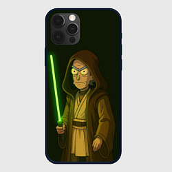 Чехол для iPhone 12 Pro Max Рик - магистр-джедай, цвет: 3D-черный