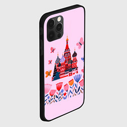 Чехол для iPhone 12 Pro Max Москва - собор, цвет: 3D-черный — фото 2