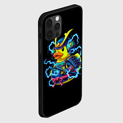Чехол для iPhone 12 Pro Max Электрическая уточка самурай, цвет: 3D-черный — фото 2
