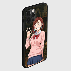 Чехол для iPhone 12 Pro Max Сиратори Айра - знак ок, цвет: 3D-черный — фото 2