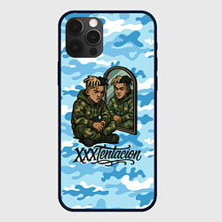 Чехол для iPhone 12 Pro Max XXXTentacion сидит рядом с зеркалом, цвет: 3D-черный