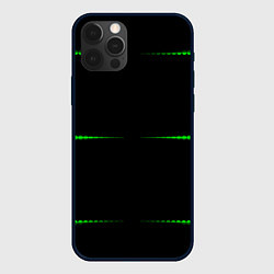 Чехол для iPhone 12 Pro Max Color black green orange stripes, цвет: 3D-черный