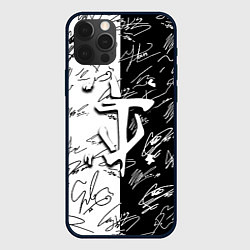 Чехол для iPhone 12 Pro Max Doom автографы, цвет: 3D-черный
