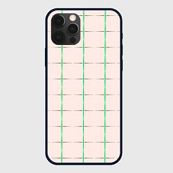 Чехол для iPhone 12 Pro Max Color white stripes, цвет: 3D-черный