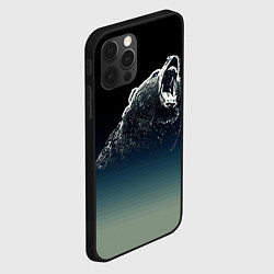 Чехол для iPhone 12 Pro Max Бурый в гневе - градиент, цвет: 3D-черный — фото 2