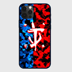 Чехол для iPhone 12 Pro Max Doom камуфляж текстура, цвет: 3D-черный