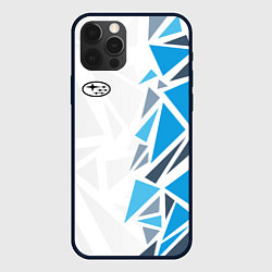 Чехол для iPhone 12 Pro Max Субару - фрагменты, цвет: 3D-черный