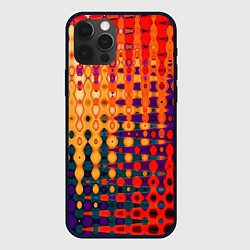 Чехол для iPhone 12 Pro Max Красно-жёлтый абстракция, цвет: 3D-черный