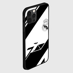 Чехол для iPhone 12 Pro Max Real Madrid geometry, цвет: 3D-черный — фото 2
