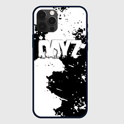 Чехол для iPhone 12 Pro Max Dayz Брызги красок черно белый, цвет: 3D-черный