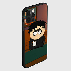 Чехол для iPhone 12 Pro Max Эрик Картман гот с кофе, цвет: 3D-черный — фото 2
