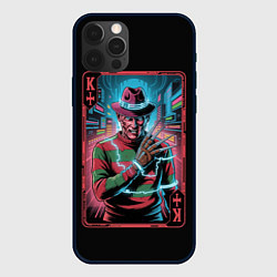Чехол iPhone 12 Pro Max Кибер Фредди Крюгер в Неоновом городе
