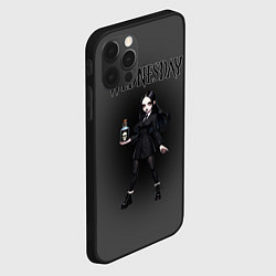Чехол для iPhone 12 Pro Max Уэнсдей в стиле аниме, цвет: 3D-черный — фото 2