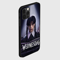 Чехол для iPhone 12 Pro Max Связаная Уэнсдэй с вещью Wednesday, цвет: 3D-черный — фото 2