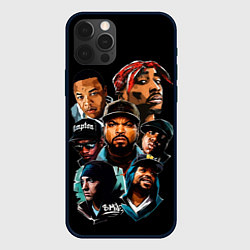 Чехол для iPhone 12 Pro Max Rap singers, цвет: 3D-черный
