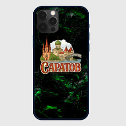 Чехол для iPhone 12 Pro Max Город Саратов Россия, цвет: 3D-черный