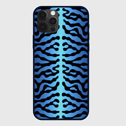 Чехол для iPhone 12 Pro Max Скумбрия синяя текстура, цвет: 3D-черный