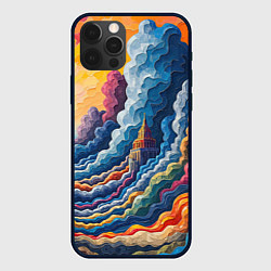 Чехол iPhone 12 Pro Max Красочный фантастический пейзаж с замками