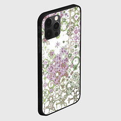 Чехол для iPhone 12 Pro Max Сиреневая метаморфоза, цвет: 3D-черный — фото 2