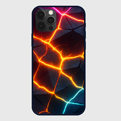 Чехол iPhone 12 Pro Max Разноцветный неон из плит