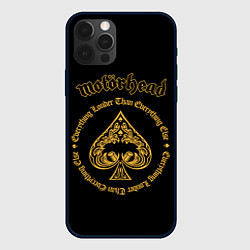 Чехол для iPhone 12 Pro Max Motorhead золото, цвет: 3D-черный