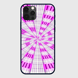 Чехол для iPhone 12 Pro Max Pink spiral, цвет: 3D-черный