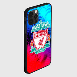 Чехол для iPhone 12 Pro Max Liverpool неоновые тропики, цвет: 3D-черный — фото 2