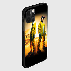 Чехол для iPhone 12 Pro Max Хайзенберг и Бендер пустились во все тяжкие, цвет: 3D-черный — фото 2