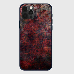 Чехол для iPhone 12 Pro Max Абстракция - wall in red lichen, цвет: 3D-черный