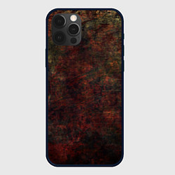 Чехол для iPhone 12 Pro Max Абстракция - wall in red rust, цвет: 3D-черный