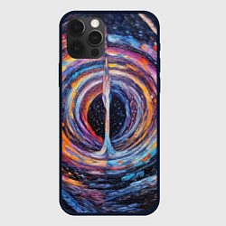Чехол iPhone 12 Pro Max Водоворот красок с брызгами