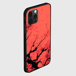 Чехол для iPhone 12 Pro Max Чёрное дерево абстракция коралловый, цвет: 3D-черный — фото 2