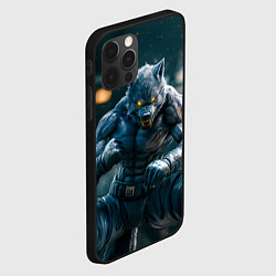 Чехол для iPhone 12 Pro Max Волк боец, цвет: 3D-черный — фото 2