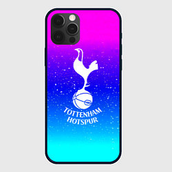 Чехол для iPhone 12 Pro Max Тоттенхэм Хотспур неон краски, цвет: 3D-черный