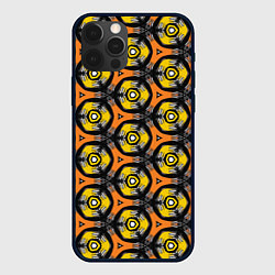 Чехол для iPhone 12 Pro Max Замысловатые соты, цвет: 3D-черный
