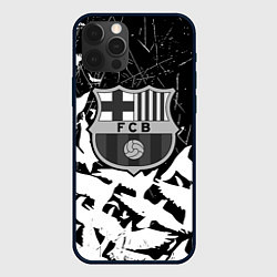 Чехол для iPhone 12 Pro Max Barcelona черно белые птицы, цвет: 3D-черный