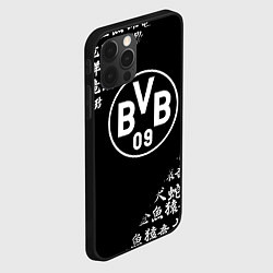 Чехол для iPhone 12 Pro Max Borussia китайские символы текстура, цвет: 3D-черный — фото 2