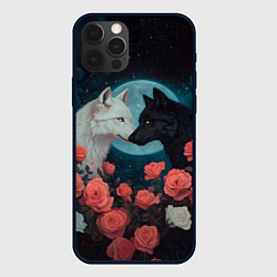Чехол iPhone 12 Pro Max Влюбленные волки
