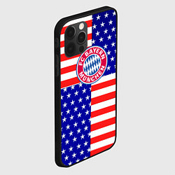 Чехол для iPhone 12 Pro Max Бавария Мюнхен сша паттерн, цвет: 3D-черный — фото 2